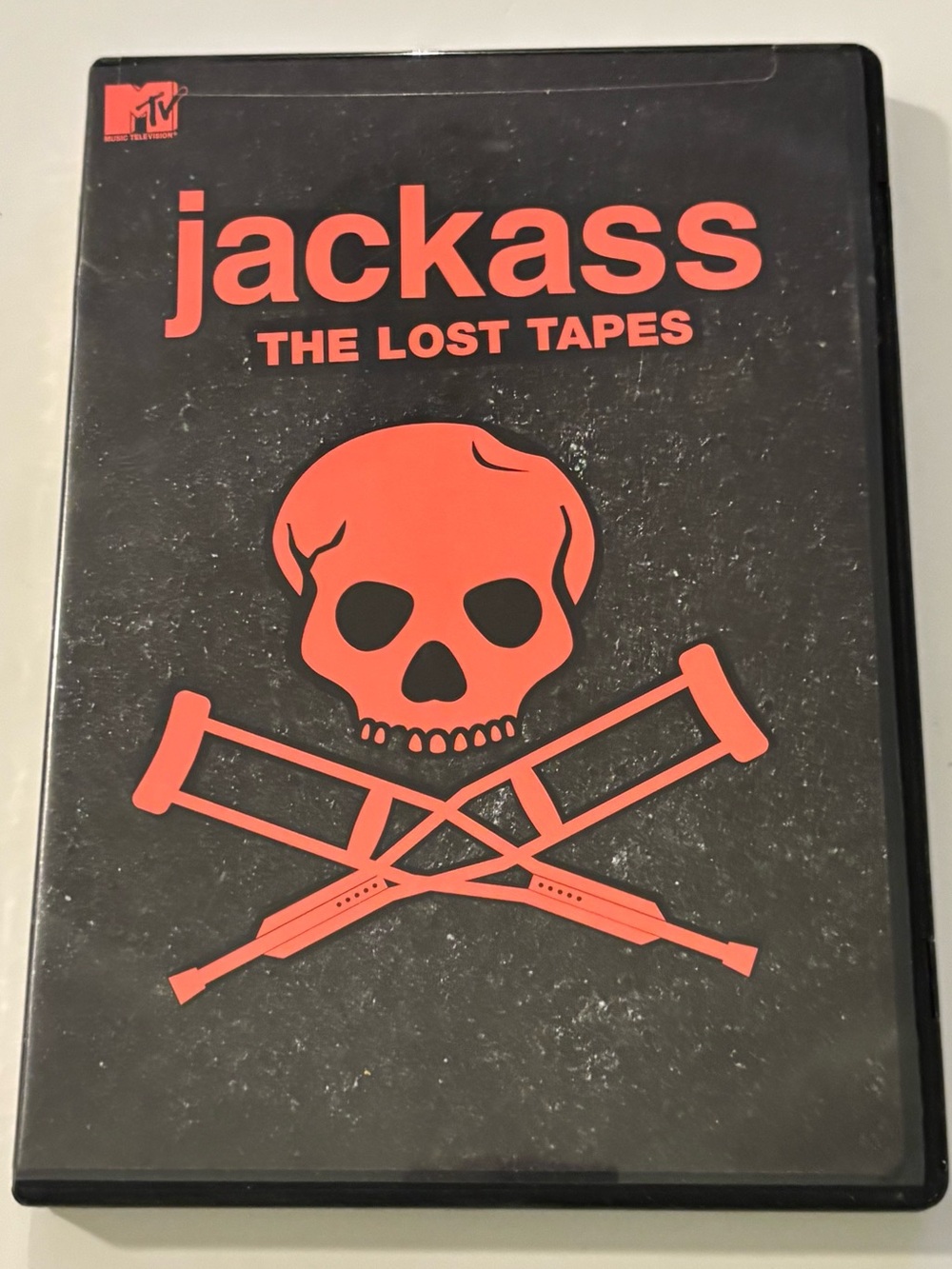 MTV Jackass DVD Disc — Black & Coral Graphic
